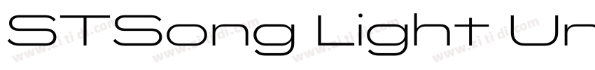 STSong Light UniGB U字体转换